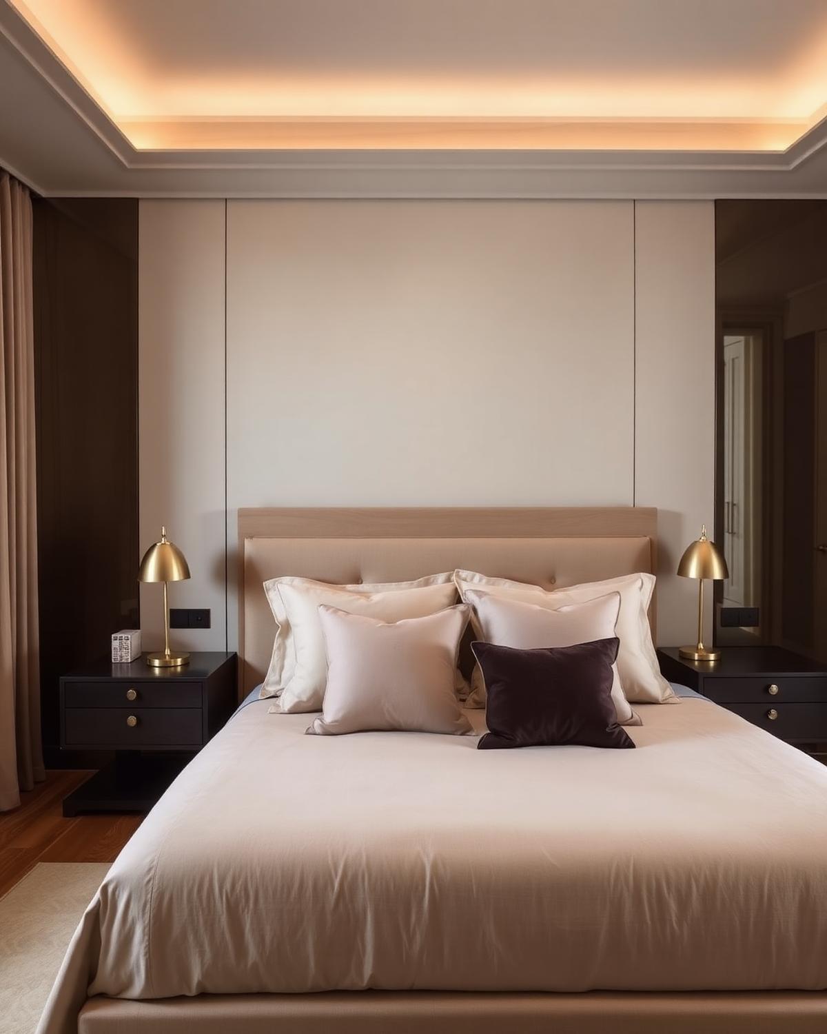 Elegant bespoke bedroom designed by Troyer